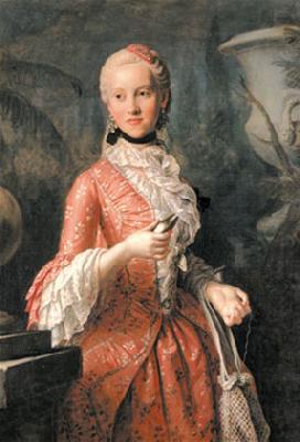 Pietro Antonio Rotari Portrait of Marie Kunigunde of Saxony (1740-1826), Abbess of Thorn and Essen, daughter of Augustus III of Poland Spain oil painting art